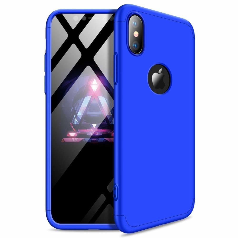 Puzdro 360 Protection modré s dierou na Apple logo – iPhone Xr | Kryty na mobil Kryty na mobil | Puzdro 360 Protection modré s dierou na Apple logo – iPhone Xr | Kryty na mobil