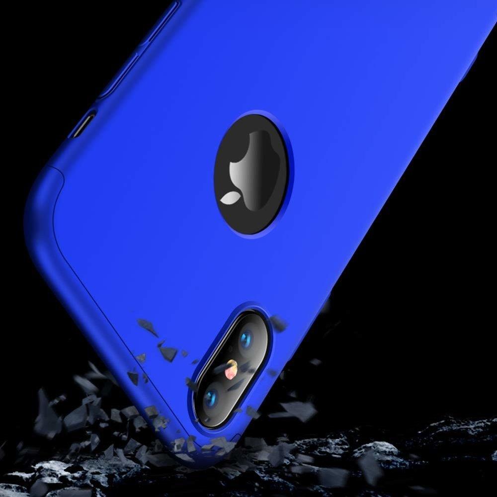 Puzdro 360 Protection modré s dierou na Apple logo – iPhone Xr | Kryty na mobil Kryty na mobil | Puzdro 360 Protection modré s dierou na Apple logo – iPhone Xr | Kryty na mobil