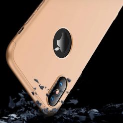 Puzdro 360 Protection zlaté s dierou na Apple logo – iPhone Xr | Kryty na mobil Kryty na mobil | Puzdro 360 Protection zlaté s dierou na Apple logo – iPhone Xr | Kryty na mobil