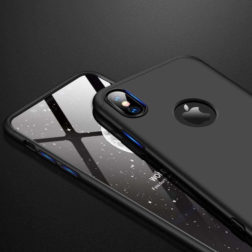 Puzdro 360 Protection čierne s dierou na Apple logo – iPhone Xr | Kryty na mobil Kryty na mobil | Puzdro 360 Protection čierne s dierou na Apple logo – iPhone Xr | Kryty na mobil