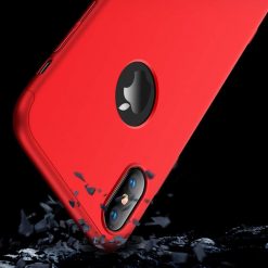 Puzdro 360 Protection červené s dierou na Apple logo – iPhone Xr | Kryty na mobil Kryty na mobil | Puzdro 360 Protection červené s dierou na Apple logo – iPhone Xr | Kryty na mobil