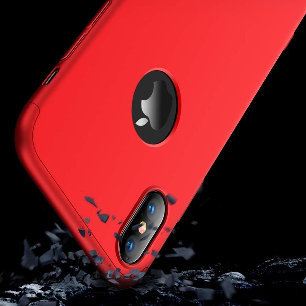 Puzdro 360 Protection červené s dierou na Apple logo – iPhone Xr | Kryty na mobil Kryty na mobil | Puzdro 360 Protection červené s dierou na Apple logo – iPhone Xr | Kryty na mobil
