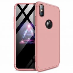 Kryty na mobil | Puzdro 360 Protection ružové s dierou na Apple logo – iPhone Xr | Kryty na mobil