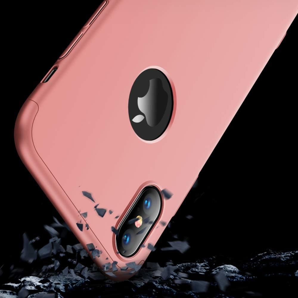 Puzdro 360 Protection ružové s dierou na Apple logo – iPhone Xr | Kryty na mobil Kryty na mobil | Puzdro 360 Protection ružové s dierou na Apple logo – iPhone Xr | Kryty na mobil