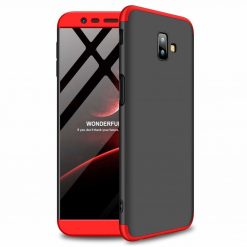 Kryty na mobil | Puzdro 360 Protection červeno-čierne – Samsung Galaxy J6+ (J6 Plus) | Kryty na mobil