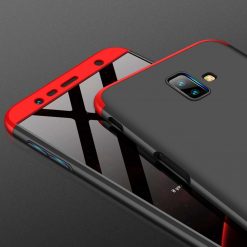 Kryty na mobil | Puzdro 360 Protection červeno-čierne – Samsung Galaxy J6+ (J6 Plus) | Kryty na mobil