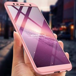 Kryty na mobil | Puzdro 360 Protection ružové – Samsung Galaxy J6+ (J6 Plus) | Kryty na mobil