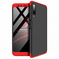 Kryty na mobil | Puzdro 360 Protection červeno-čierne – Samsung Galaxy A7 2018 (A750) | Kryty na mobil