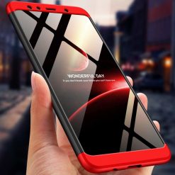 Kryty na mobil | Puzdro 360 Protection červeno-čierne – Samsung Galaxy A7 2018 (A750) | Kryty na mobil
