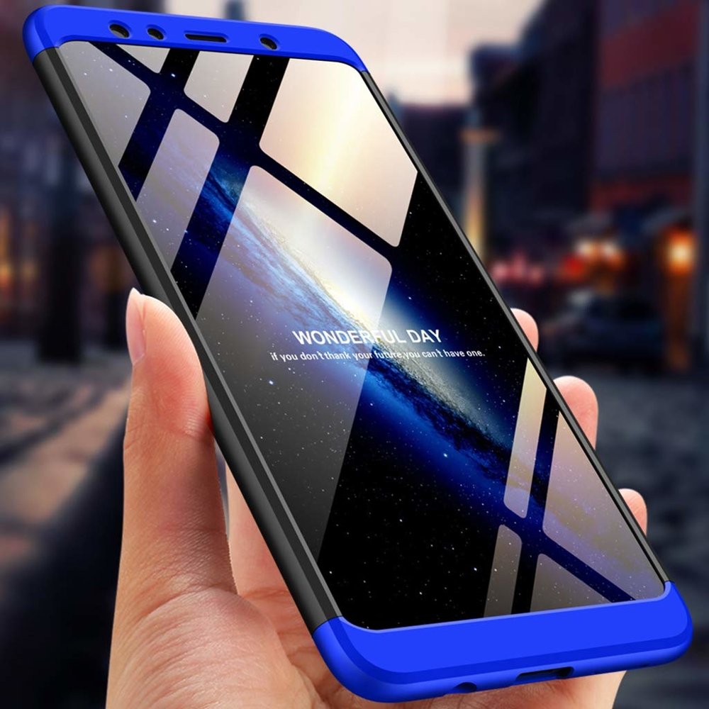 Puzdro 360 Protection modro-čierne – Samsung Galaxy A7 2018 (A750) | Kryty na mobil Kryty na mobil | Puzdro 360 Protection modro-čierne – Samsung Galaxy A7 2018 (A750) | Kryty na mobil