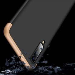 Kryty na mobil | Puzdro 360 Protection zlato-čierne – Samsung Galaxy A7 2018 (A750) | Kryty na mobil