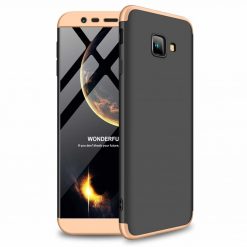 Kryty na mobil | Puzdro 360 Protection zlato-čierne – Samsung Galaxy J4+ (J4 Plus) | Kryty na mobil