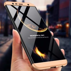 Puzdro 360 Protection zlato-čierne – Samsung Galaxy J4+ (J4 Plus) | Kryty na mobil Kryty na mobil | Puzdro 360 Protection zlato-čierne – Samsung Galaxy J4+ (J4 Plus) | Kryty na mobil