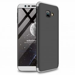 Kryty na mobil | Puzdro 360 Protection čierno-strieborné – Samsung Galaxy J4+ (J4 Plus) | Kryty na mobil