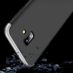Puzdro 360 Protection strieborno-čierne – Samsung Galaxy J6+ (J6 Plus) | Kryty na mobil Kryty na mobil | Puzdro 360 Protection strieborno-čierne – Samsung Galaxy J6+ (J6 Plus) | Kryty na mobil