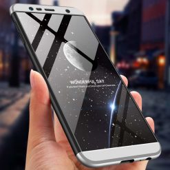Puzdro 360 Protection strieborno-čierne – Samsung Galaxy J6+ (J6 Plus) | Kryty na mobil Kryty na mobil | Puzdro 360 Protection strieborno-čierne – Samsung Galaxy J6+ (J6 Plus) | Kryty na mobil