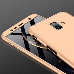 Kryty na mobil | Puzdro 360 Protection zlaté – Samsung Galaxy J6+ (J6 Plus) | Kryty na mobil