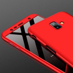 Kryty na mobil | Puzdro 360 Protection červené – Samsung Galaxy J6+ (J6 Plus) | Kryty na mobil