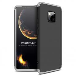 Kryty na mobil | Puzdro 360 Protection strieborno-čierne – Huawei Mate 20 Pro | Kryty na mobil