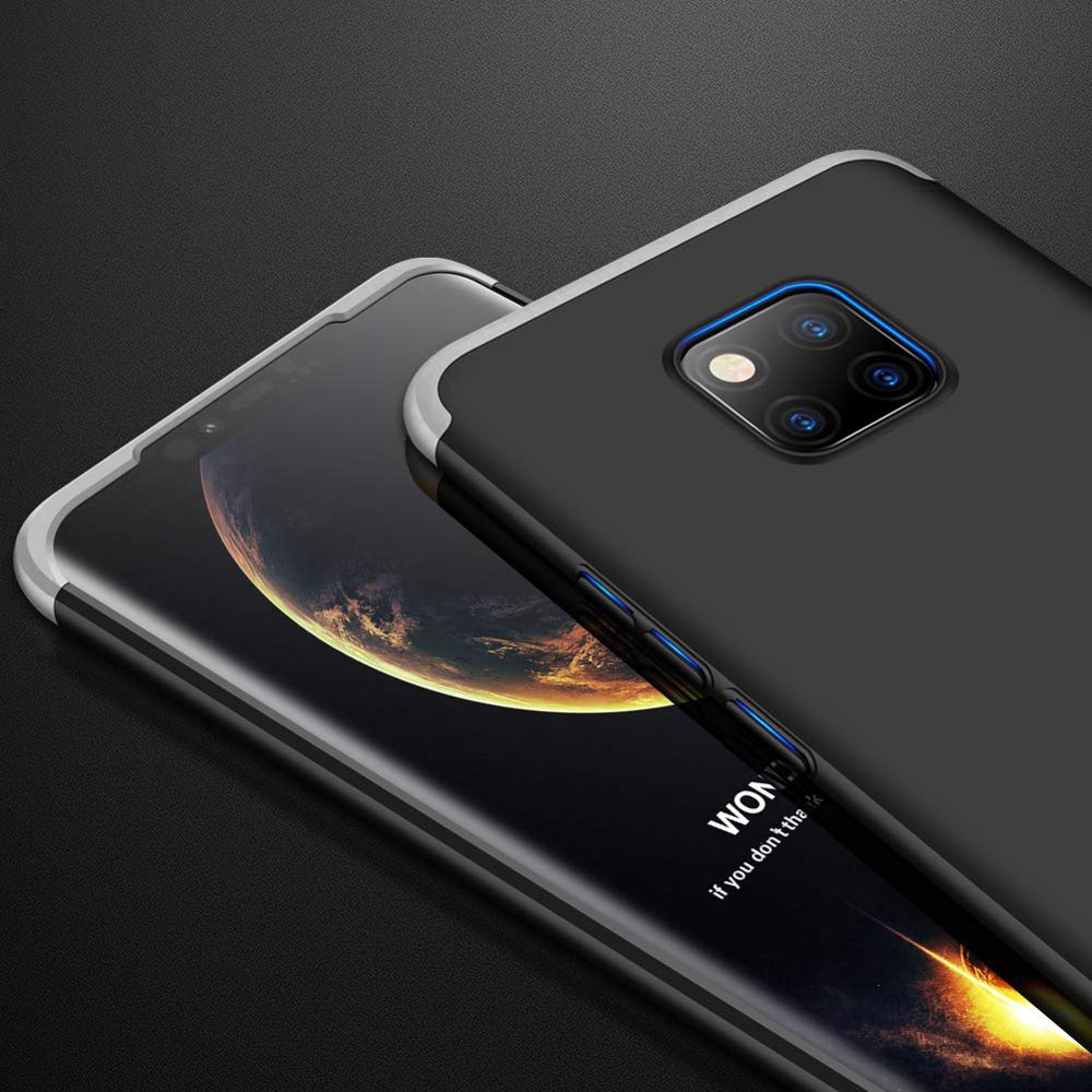 Puzdro 360 Protection strieborno-čierne – Huawei Mate 20 Pro | Kryty na mobil Kryty na mobil | Puzdro 360 Protection strieborno-čierne – Huawei Mate 20 Pro | Kryty na mobil