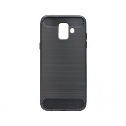 Kryty na mobil | Zadný kryt Forcell Carbon Čierny – Samsung Galaxy A6 2018 | Kryty na mobil