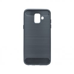 Kryty na mobil | Zadný kryt Forcell Carbon sivý – Samsung Galaxy A6 2018 | Kryty na mobil