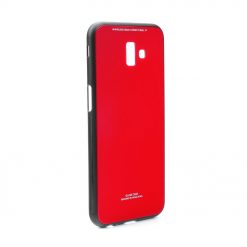 Kryty na mobil | Sklenený kryt Glass Case červený – Samsung Galaxy J6+ (J6 Plus) | Kryty na mobil