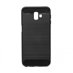 Kryty na mobil | Zadný kryt Forcell Carbon Čierny – Samsung Galaxy J6+ (J6 Plus) | Kryty na mobil