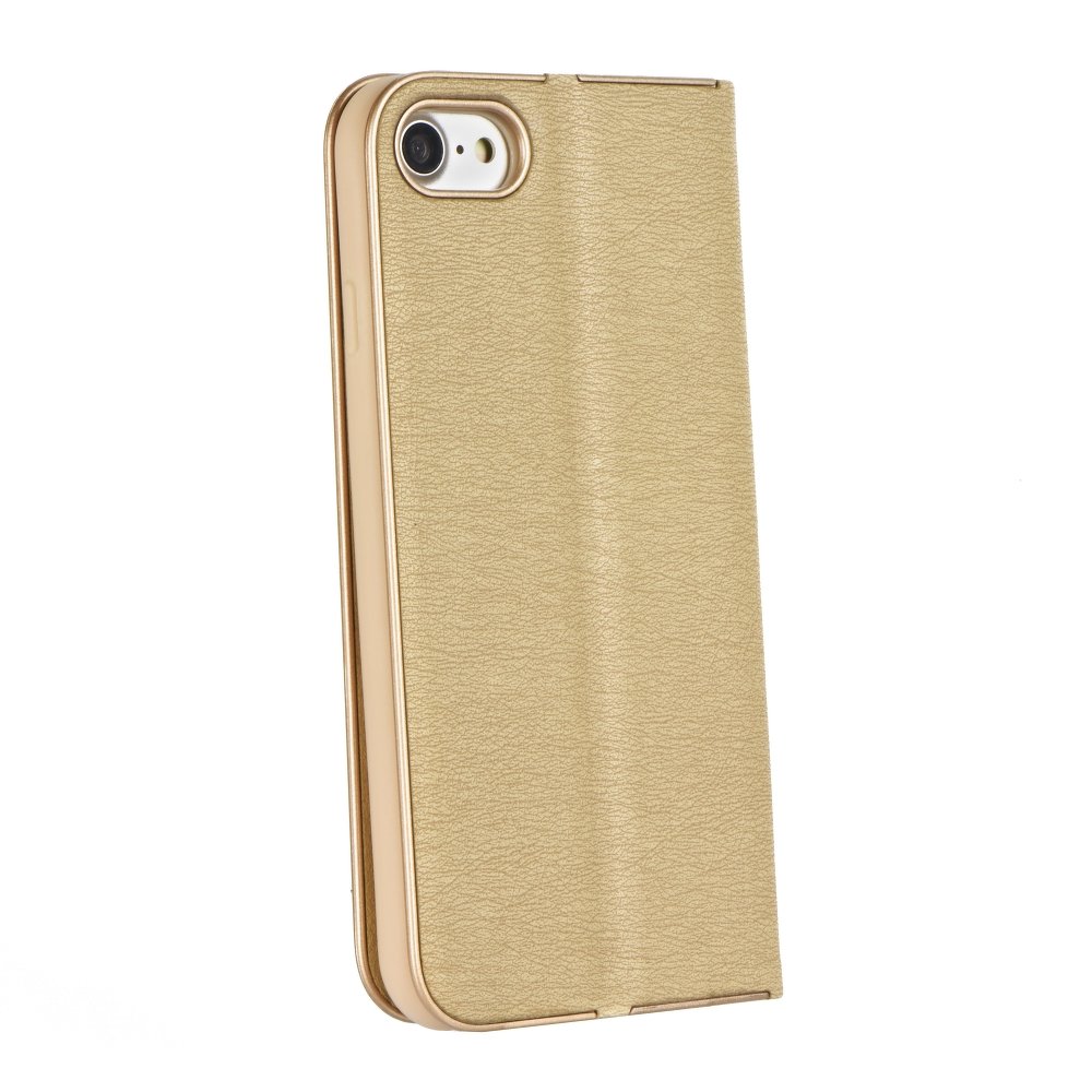 Knižkové puzdro Luna Book zlaté – Samsung Galaxy A7 2018 (A750) | Kryty na mobil Kryty na mobil | Knižkové puzdro Luna Book zlaté – Samsung Galaxy A7 2018 (A750) | Kryty na mobil
