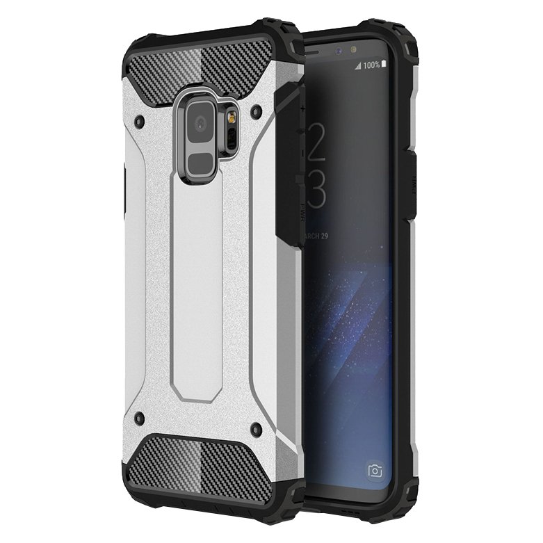 Odolný kryt Hybrid Armor strieborný – Samsung Galaxy S9 | Kryty na mobil Kryty na mobil | Odolný kryt Hybrid Armor strieborný – Samsung Galaxy S9 | Kryty na mobil