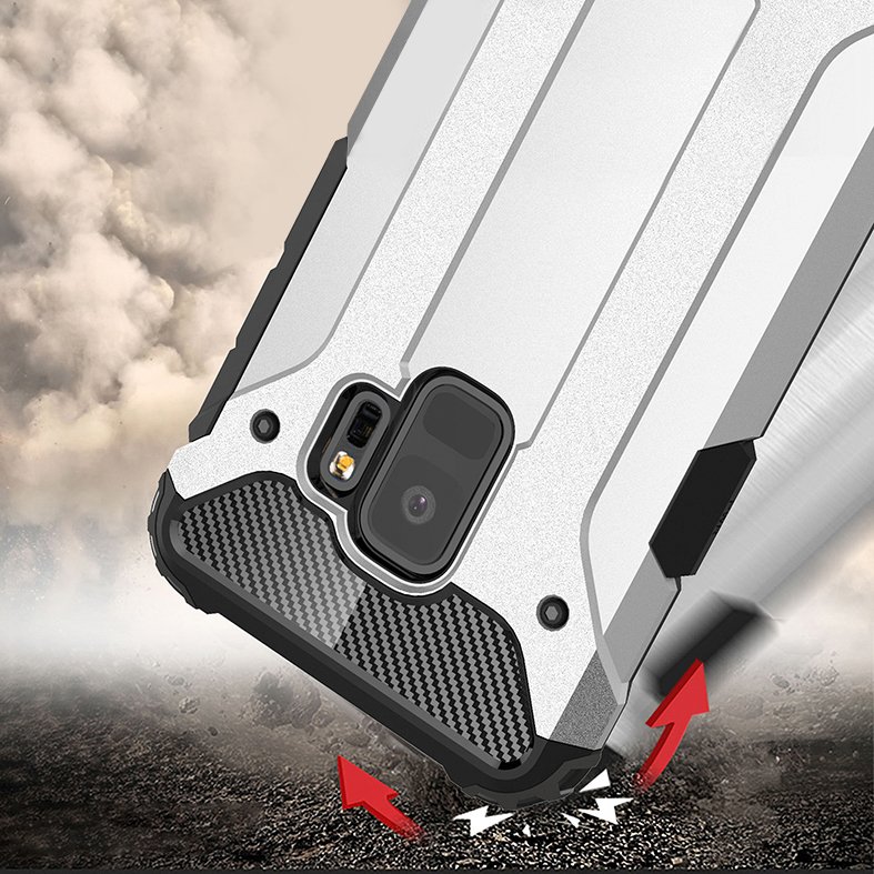 Odolný kryt Hybrid Armor strieborný – Samsung Galaxy S9 | Kryty na mobil Kryty na mobil | Odolný kryt Hybrid Armor strieborný – Samsung Galaxy S9 | Kryty na mobil