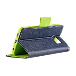Kryty na mobil | Peňaženkové puzdro Fancy Book modro-limetkové – Samsung Galaxy S9 | Kryty na mobil