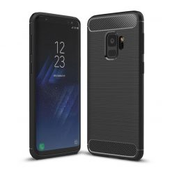Kryty na mobil | Zadný kryt Carbon case čierny – Samsung Galaxy S9 | Kryty na mobil