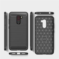 Zadný kryt Carbon case čierny – Xiaomi Pocophone F1