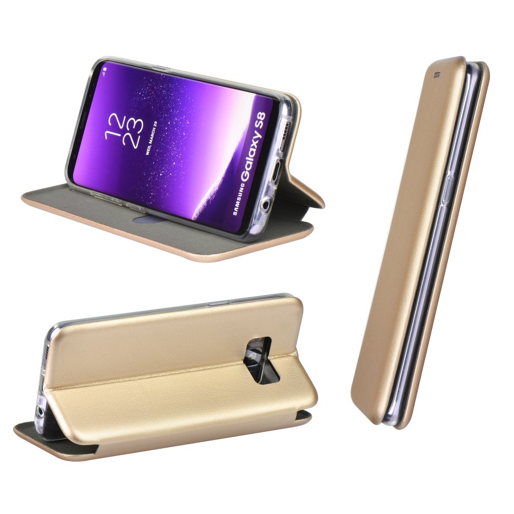 Peňaženkové puzdro Elegance zlaté – Huawei P20 Lite | Kryty na mobil Kryty na mobil | Peňaženkové puzdro Elegance zlaté – Huawei P20 Lite | Kryty na mobil
