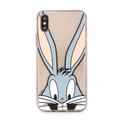 Kryty na mobil | Zadný licencovaný kryt Bugs Bunny s transparentným pozadím – Samsung Galaxy A7 2018 (A750) | Kryty na mobil
