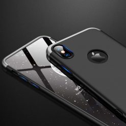 Puzdro 360 Protection strieborno-čierne – iPhone Xs Max | Kryty na mobil Kryty na mobil | Puzdro 360 Protection strieborno-čierne – iPhone Xs Max | Kryty na mobil