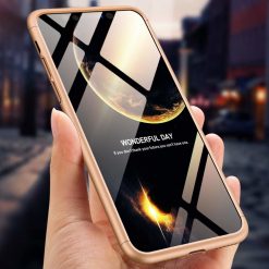 Kryty na mobil | Puzdro 360 Protection zlaté – iPhone Xs Max | Kryty na mobil
