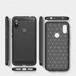 Kryty na mobil | Zadný kryt Carbon čierny – Xiaomi Redmi Note 6 Pro | Kryty na mobil