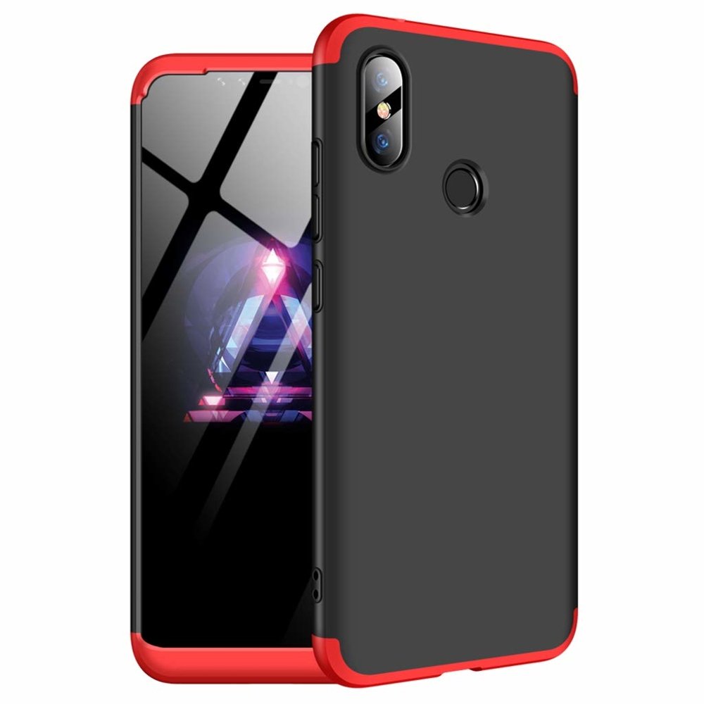 Puzdro 360 Protection červeno-čierne – Xiaomi Redmi Note 6 Pro | Kryty na mobil Kryty na mobil | Puzdro 360 Protection červeno-čierne – Xiaomi Redmi Note 6 Pro | Kryty na mobil