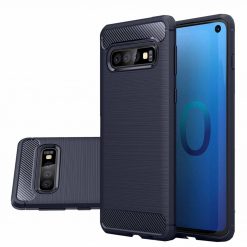 Kryty na mobil | Zadný kryt Carbon modrý – Samsung Galaxy S10 | Kryty na mobil