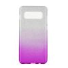 Kryty na mobil | Ligotavý Kryt Forcell Shining transparentno-modrý – Samsung Galaxy S10 | Kryty na mobil
