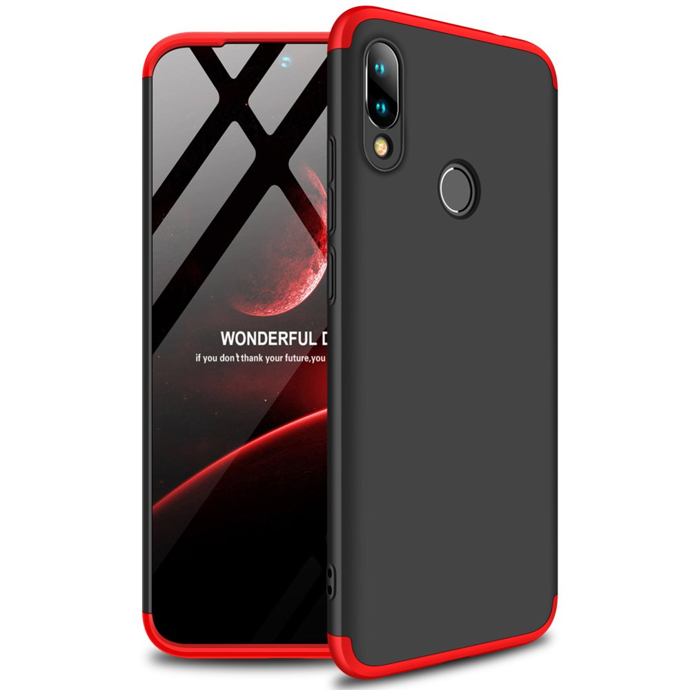 Puzdro 360 Protection čierno-červené – Xiaomi Redmi Note 7 | Kryty na mobil Kryty na mobil | Puzdro 360 Protection čierno-červené – Xiaomi Redmi Note 7 | Kryty na mobil