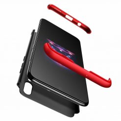 Puzdro 360 Protection čierno-červené – Huawei P Smart 2019