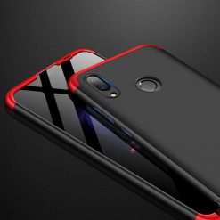Puzdro 360 Protection čierno-červené – Huawei P Smart 2019