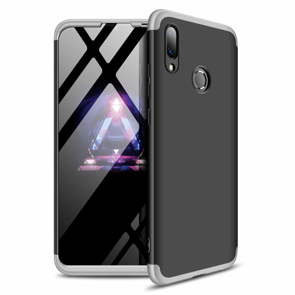 Puzdro 360 Protection čierno-strieborné – Huawei P Smart 2019 / Honor 10 Lite | Kryty na mobil Kryty na mobil | Puzdro 360 Protection čierno-strieborné – Huawei P Smart 2019 / Honor 10 Lite | Kryty na mobil