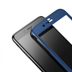 Kryty na mobil | Puzdro Baseus 360 Full-wrap modré + Tvrdené sklo – iPhone 7 / 8 | Kryty na mobil