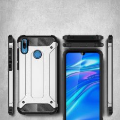 Odolný kryt Hybrid Armor strieborný – Huawei Y6 2019