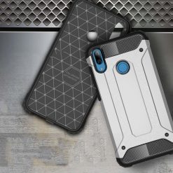 Odolný kryt Hybrid Armor strieborný – Huawei Y6 2019