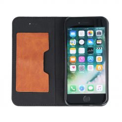 Peňaženkové puzdro Retro case čierne – iPhone 7 / 8